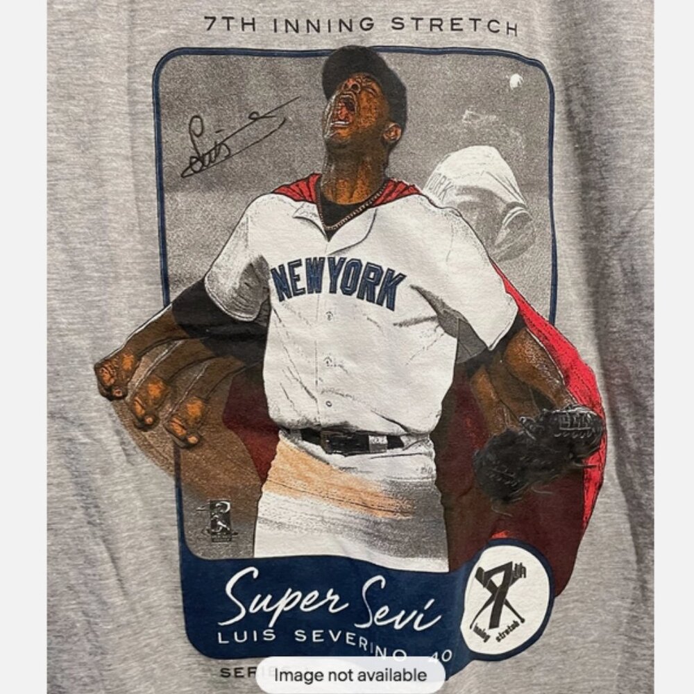 NWT Boys Baseball T-Shirt S 7th Inning Stretch Luis Severno 40  ~ Super Sevi
